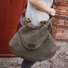 Durable Canvas Large Capacity Tote Bag Crossbody Bag For Women